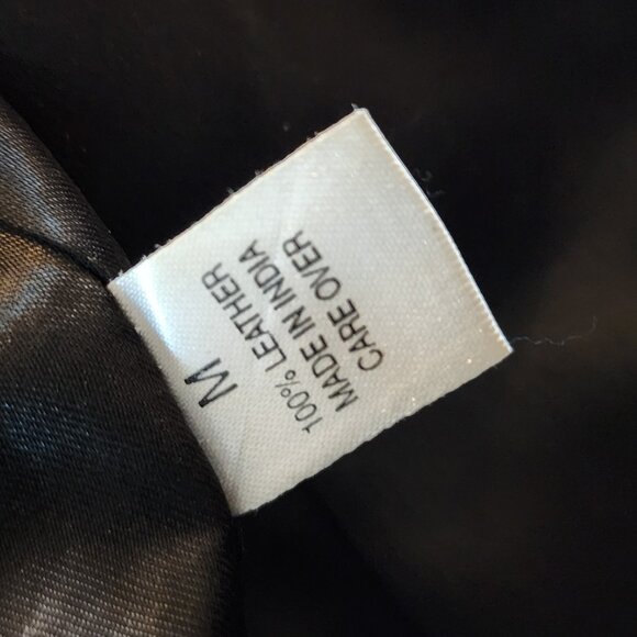 Black Leather Jacket // Size M // Anonymous by John Carlisle // EUC - Picture 5 of 9